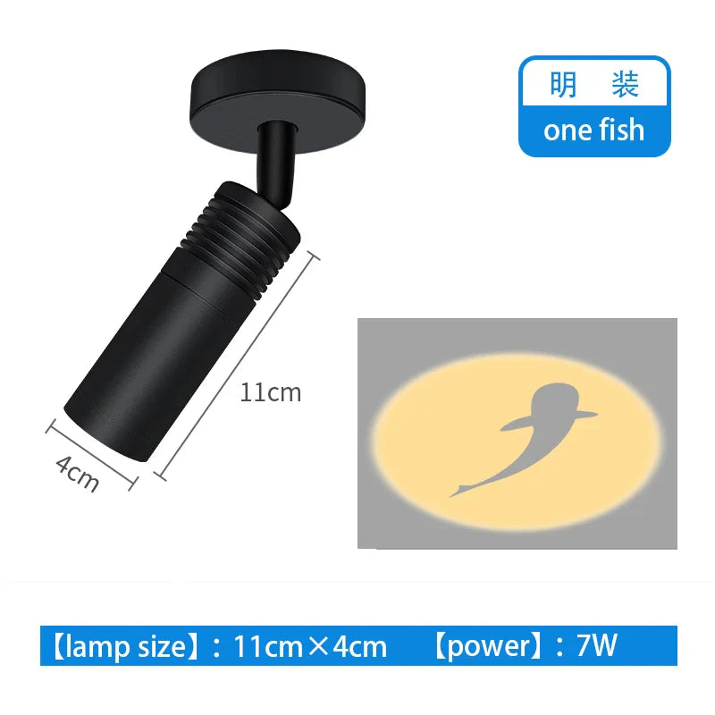 Nordic Projection Fish Ceiling Light