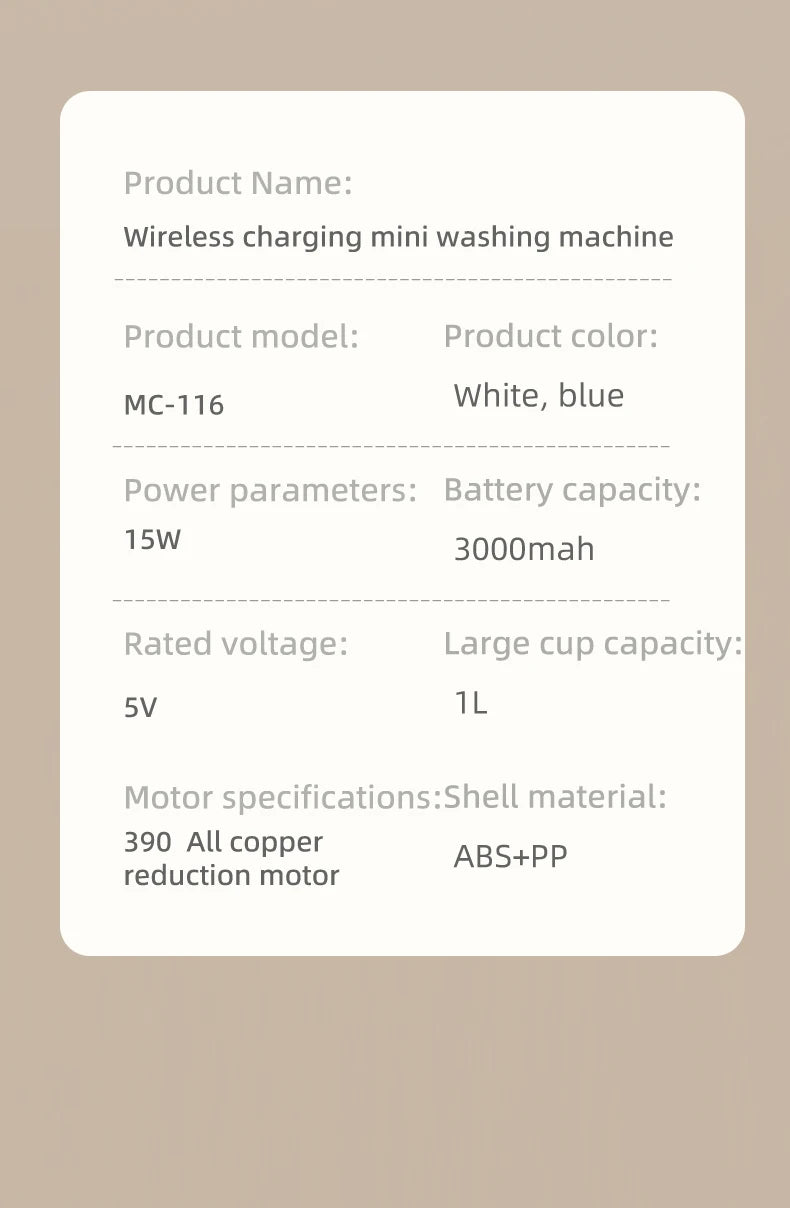 Mini Household Electric Washing Cup