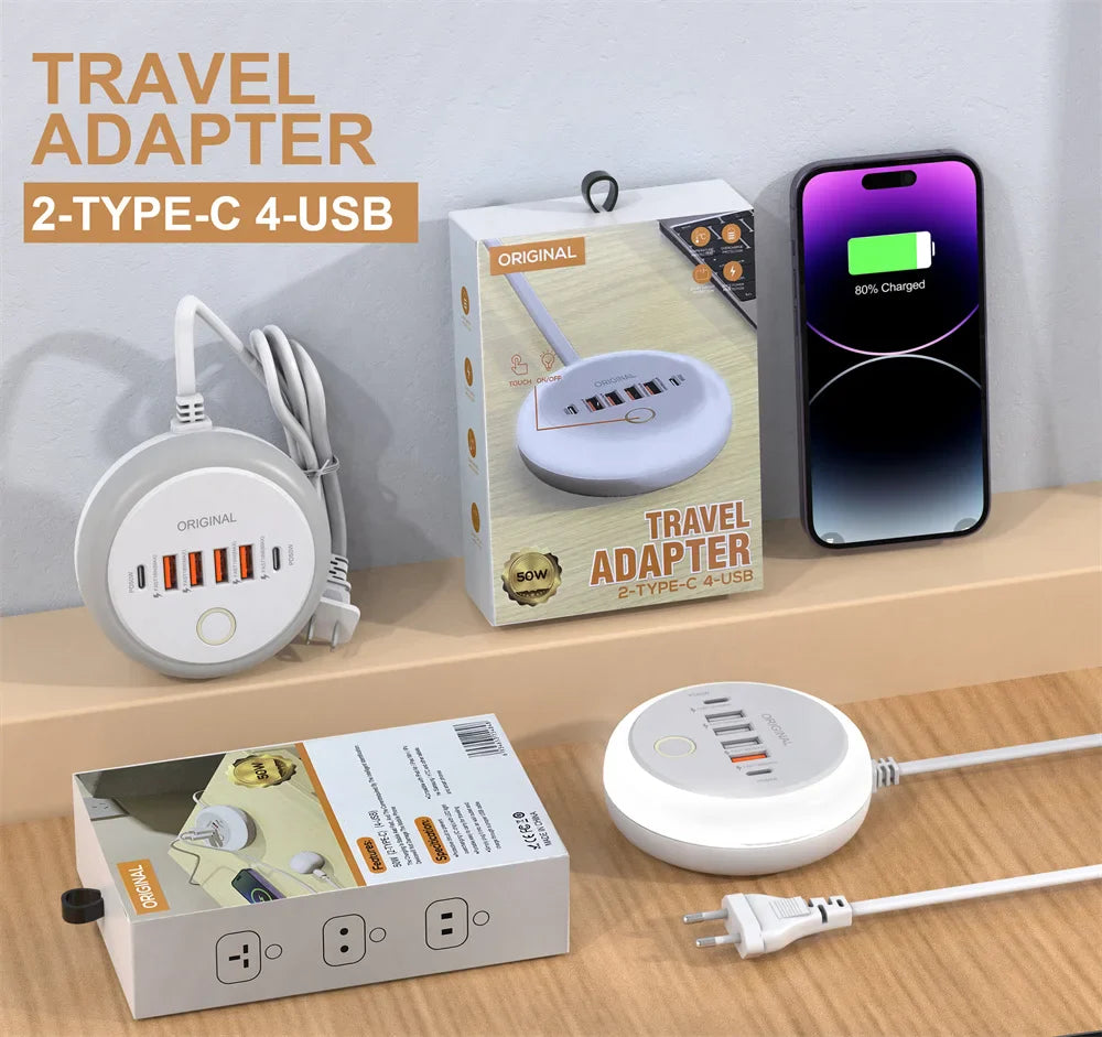Multi-Port USB Charger Power Strip
