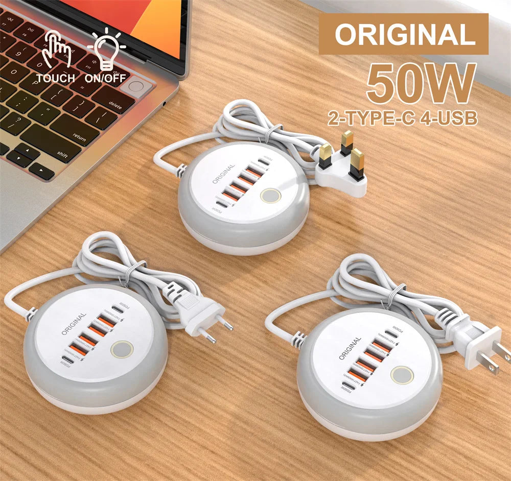 Multi-Port USB Charger Power Strip