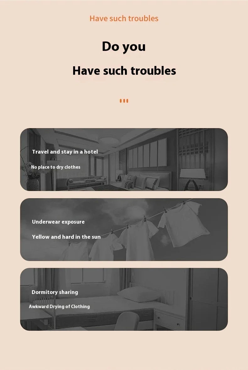 Electric Foldable Clothes Dryer