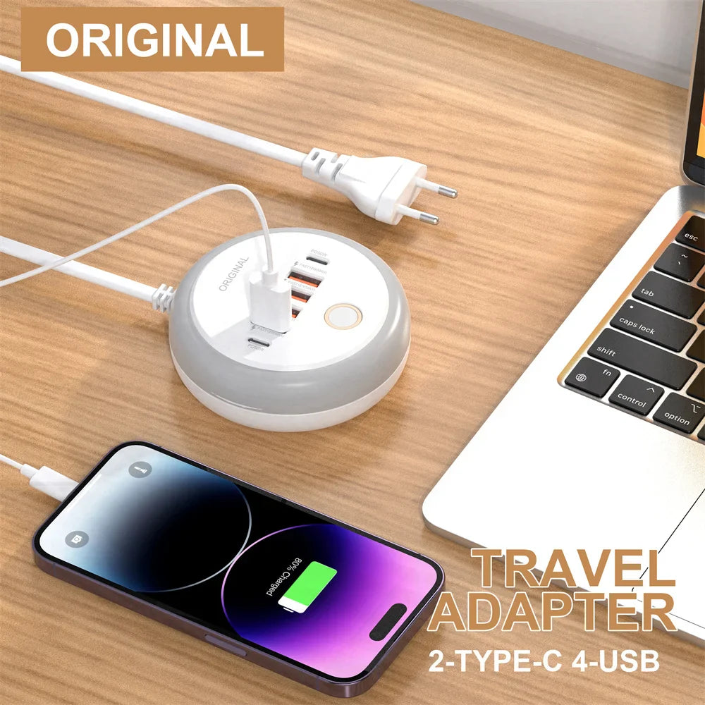 Multi-Port USB Charger Power Strip