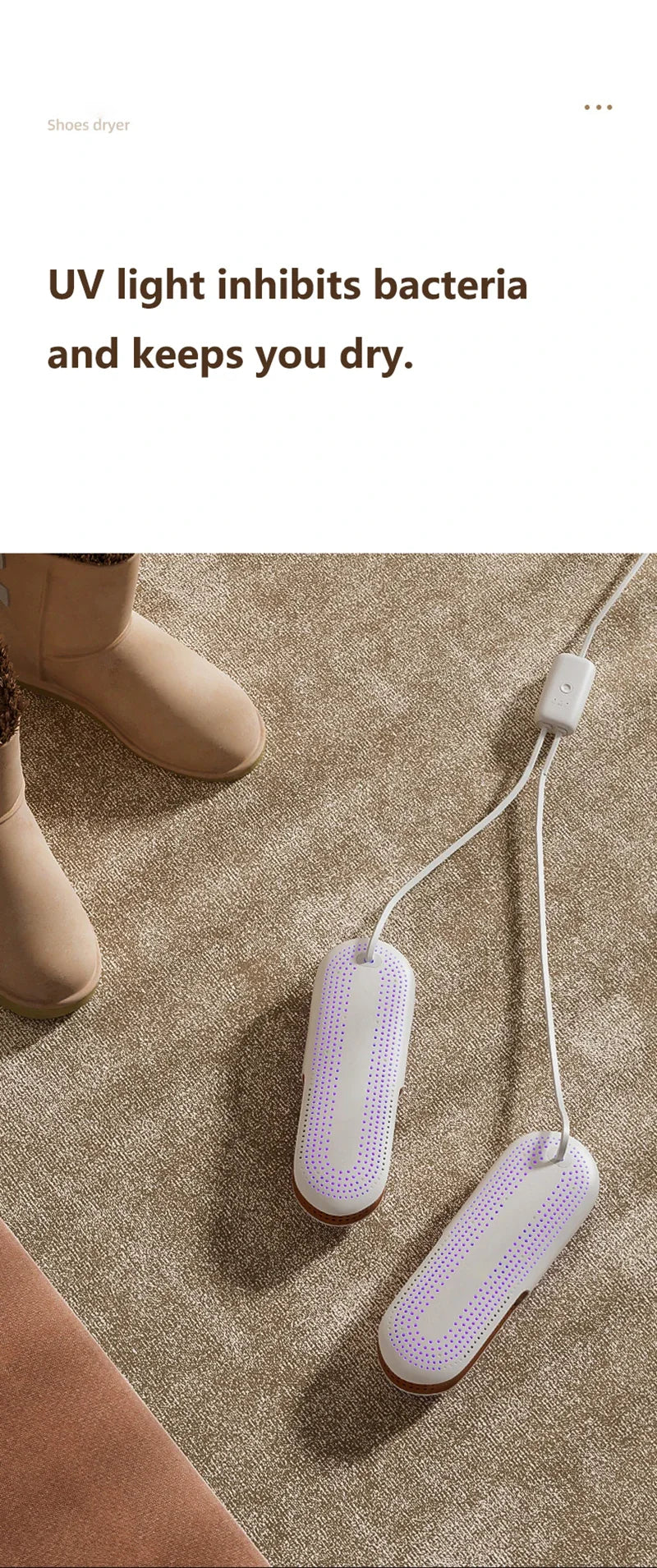 Deodorising & Sterilising Shoe Dryer