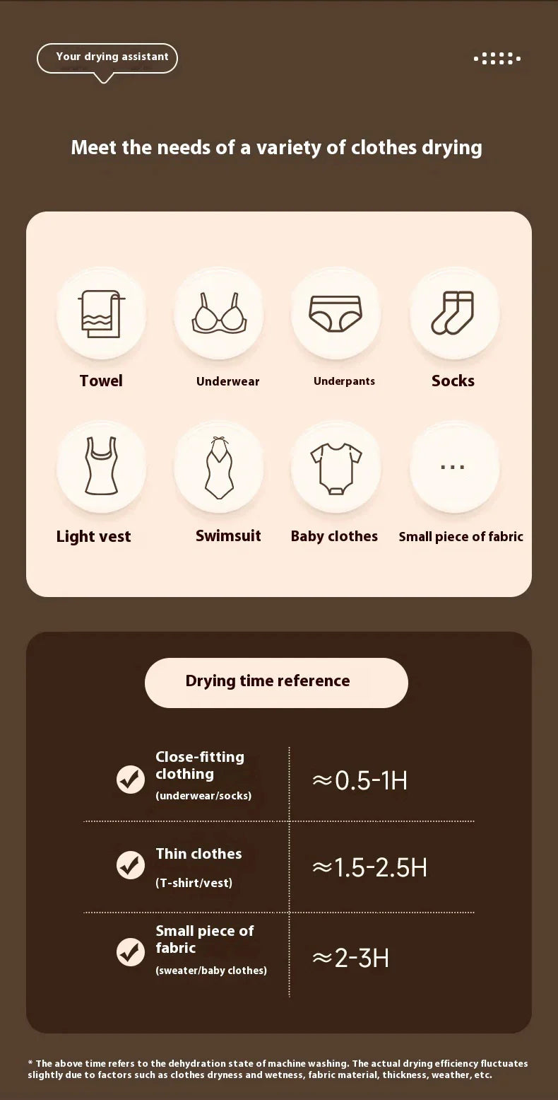 Electric Foldable Clothes Dryer